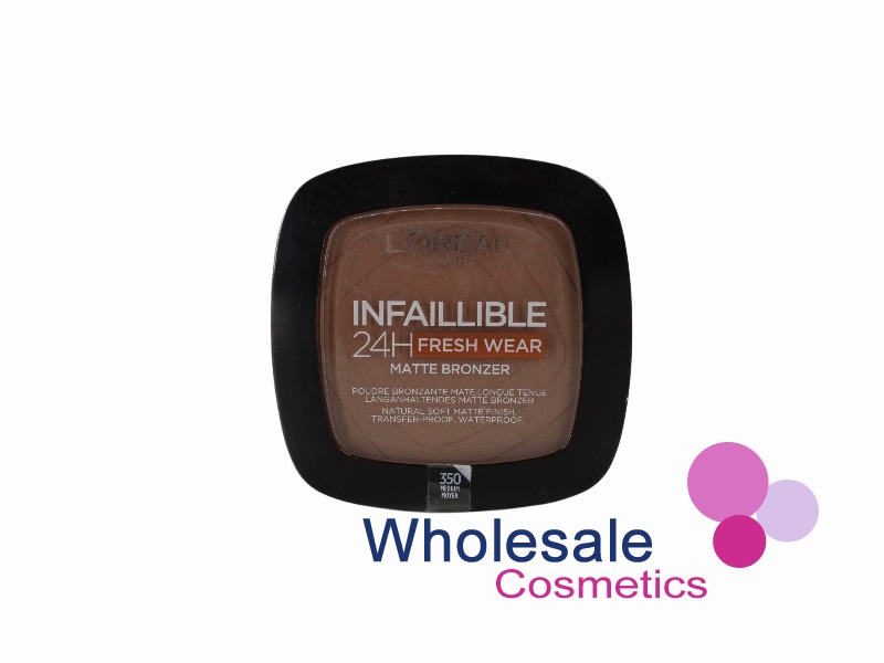 6 x L'Oreal Paris Infaillible 24H Fresh Wear Matte Bronzer - 350 MEDIUM